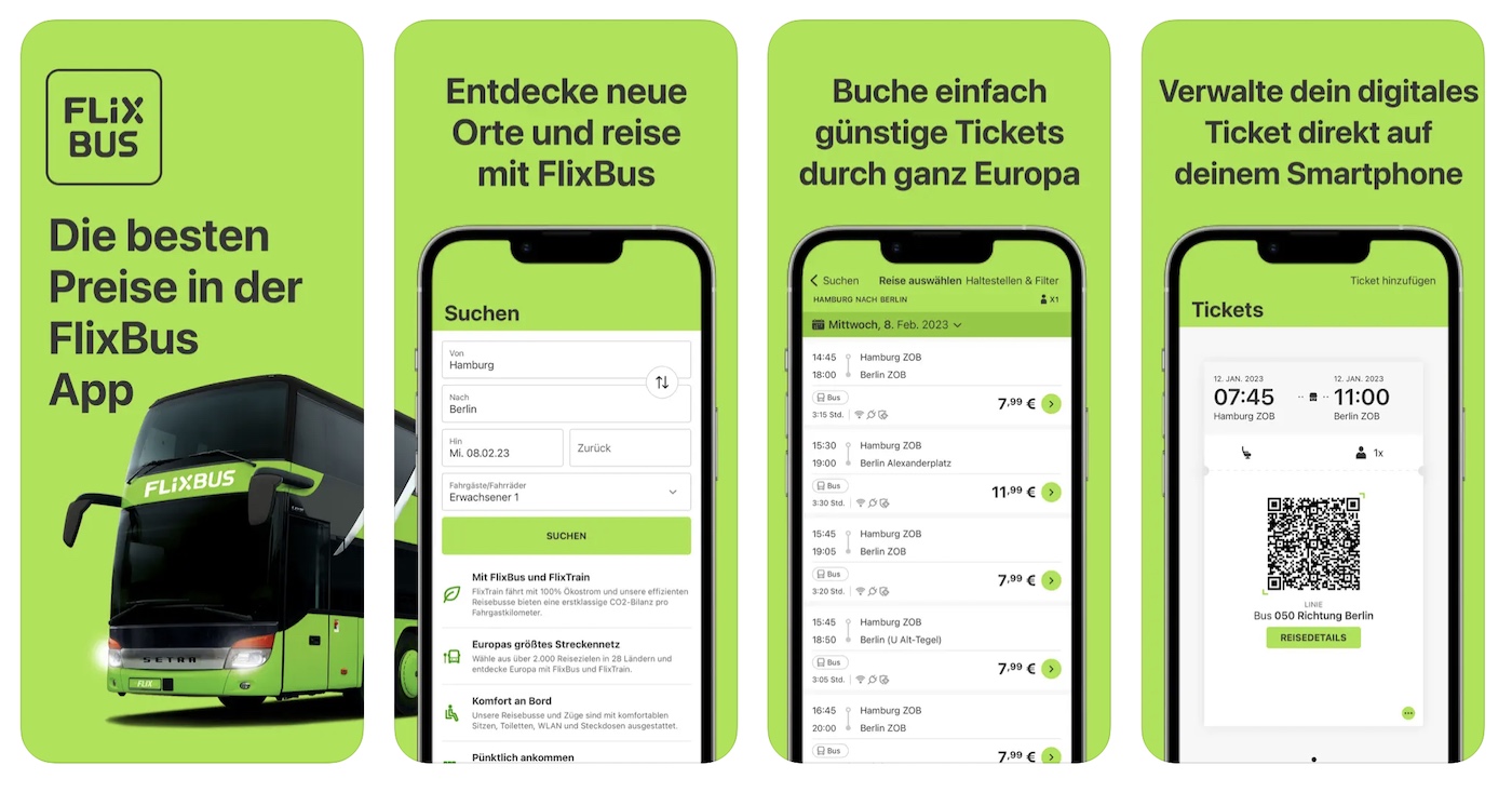 FlixBus: Das Nachtbus Streckennetz (2023)